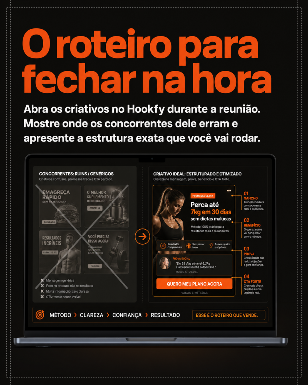 Slide 5 de um carrossel criado no HookFy